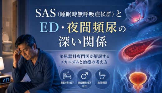 SAS（睡眠時無呼吸症候群）とED・夜間頻尿の深い関係